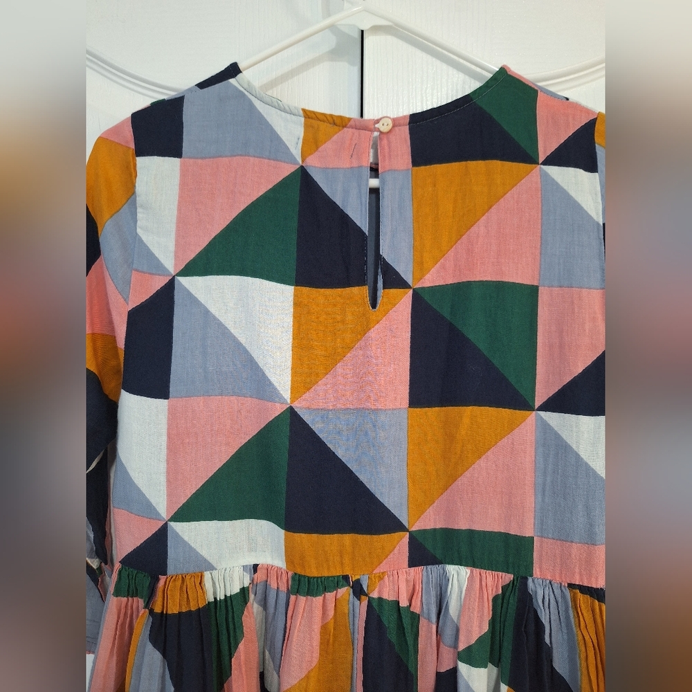 Pink Chicken Colorful Geometric Dress - Picture 3 of 14